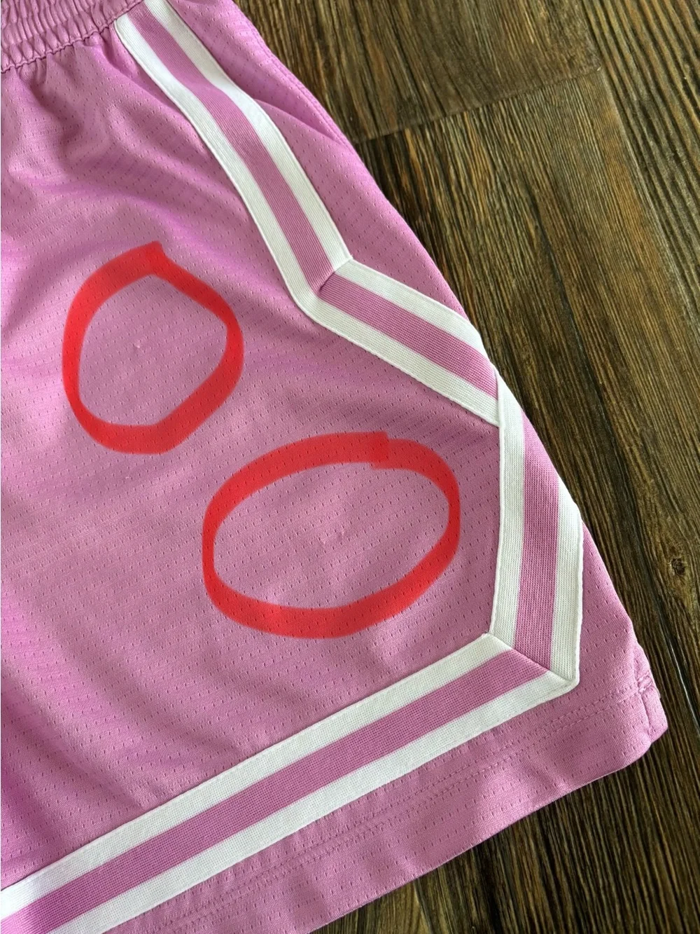 Nike Dri-Fit Crossover Basketball Shorts Kids Large Pink Rise White 5” Inseam